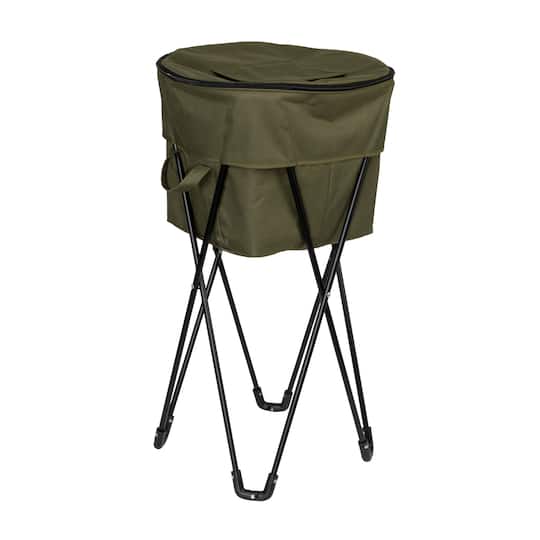 Michaels, Household Essentials 2.75ft. Olive Green Thermal Standing Cooler with Travel Bag – Category: Coolers & Ice Pails